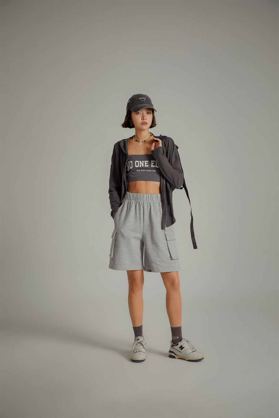 CHUU Side Pocket Wide Jogger Shorts