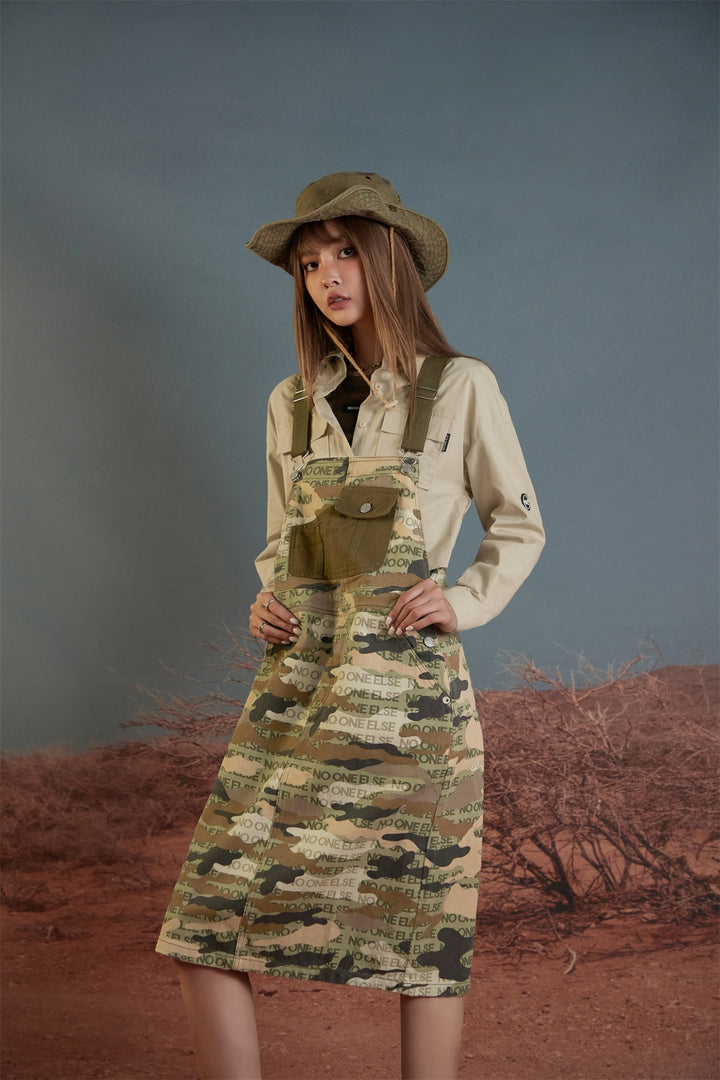 Camouflage Overall Dress