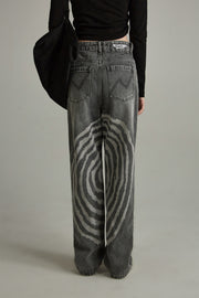 Noe Cool Design Straight Jeans