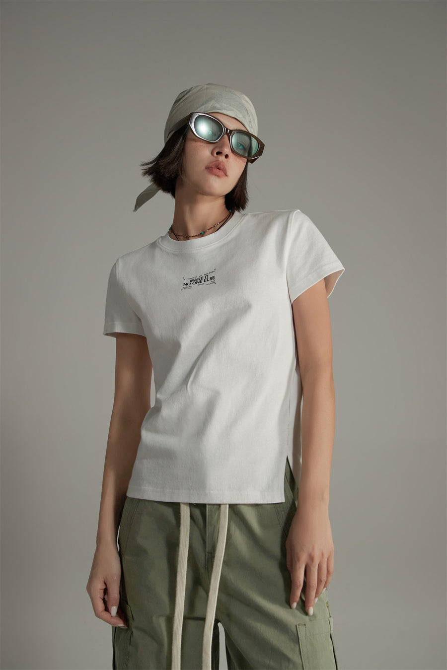 CHUU Make It Basic Crop T-Shirt