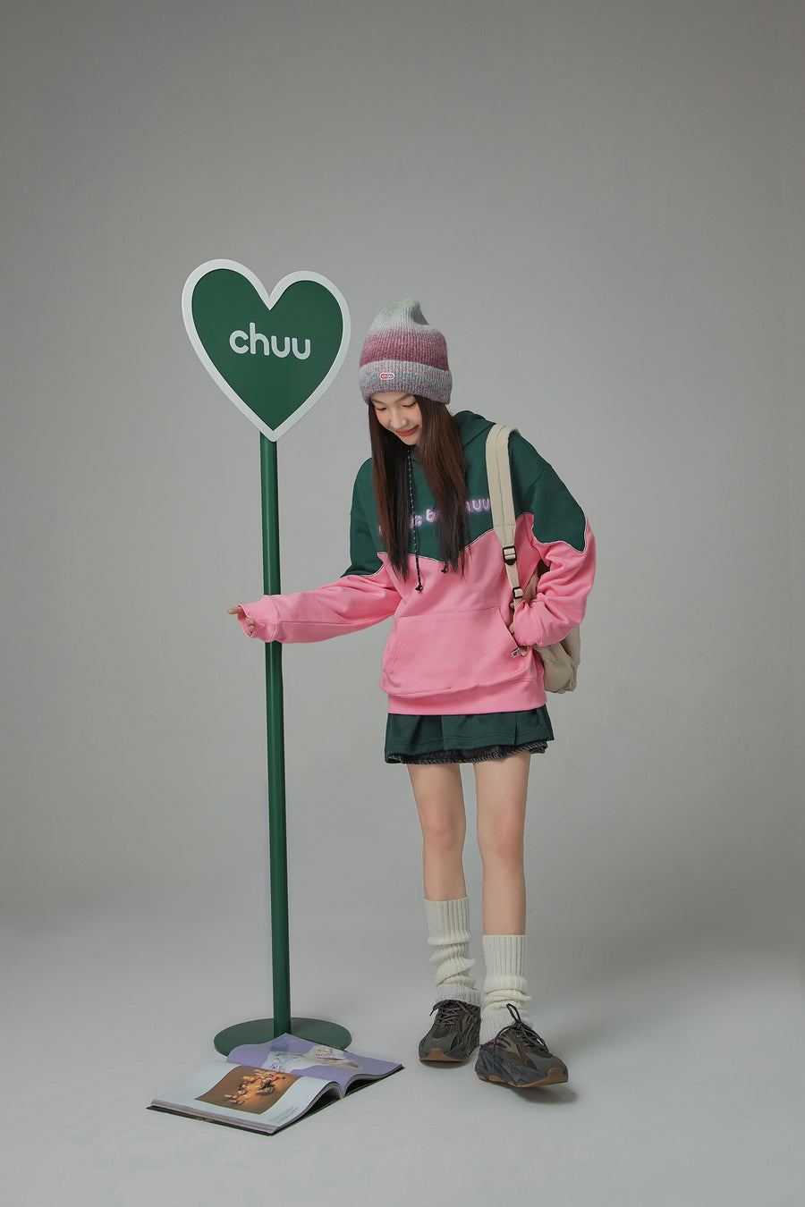 CHUU Epiphany String Loose Fit Hoodie