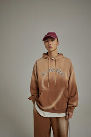 Gradient Color Front Pocket Hoodie