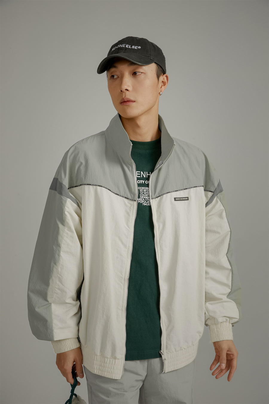 CHUU Color Matching Loose Fit Field Jacket