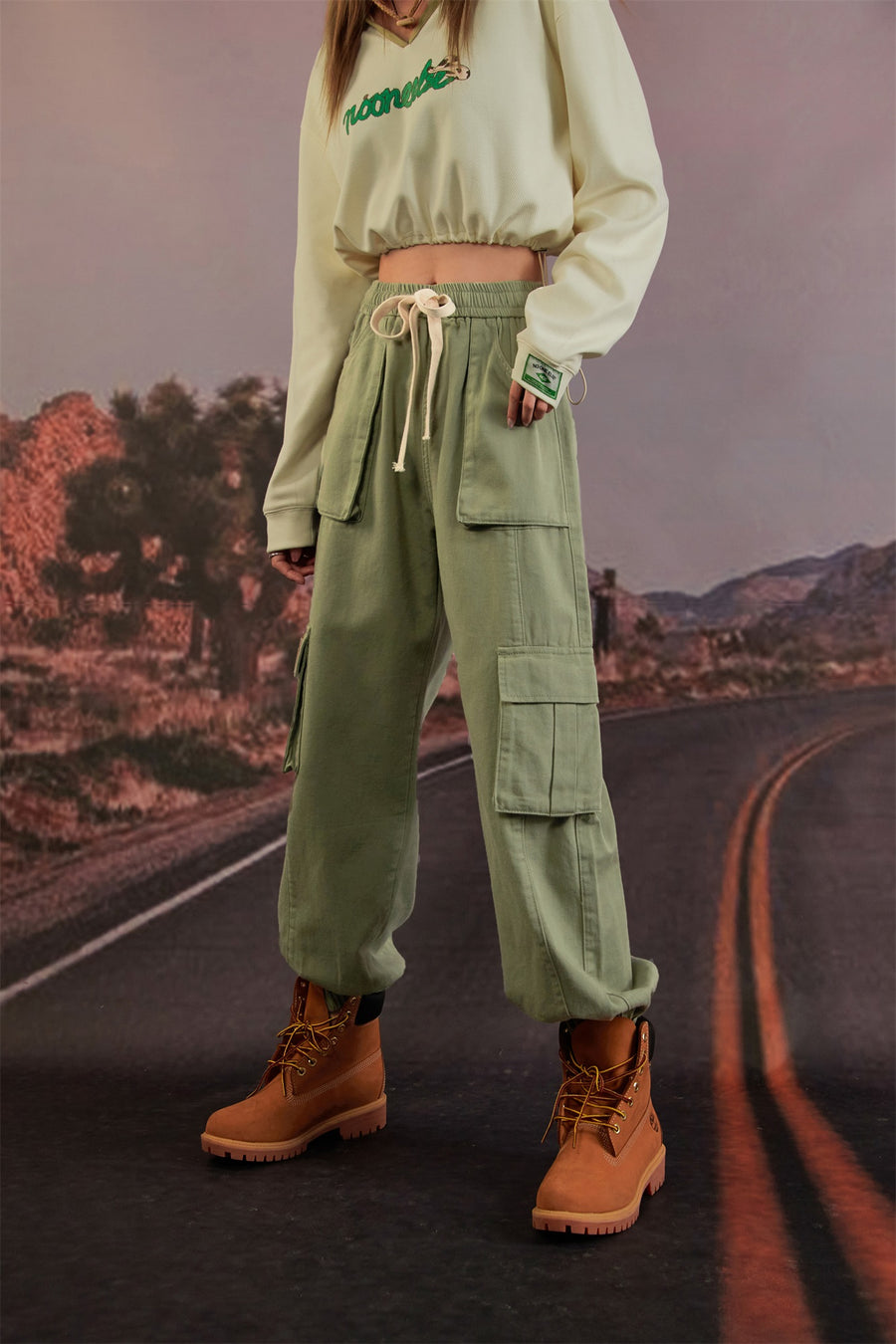 CHUU High Waist Jogger Casual Pants