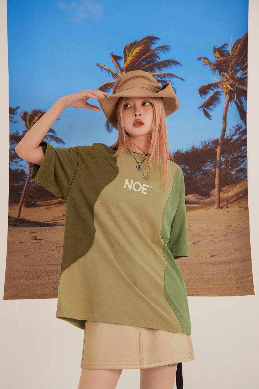 CHUU Oversized Camo T-Shirt