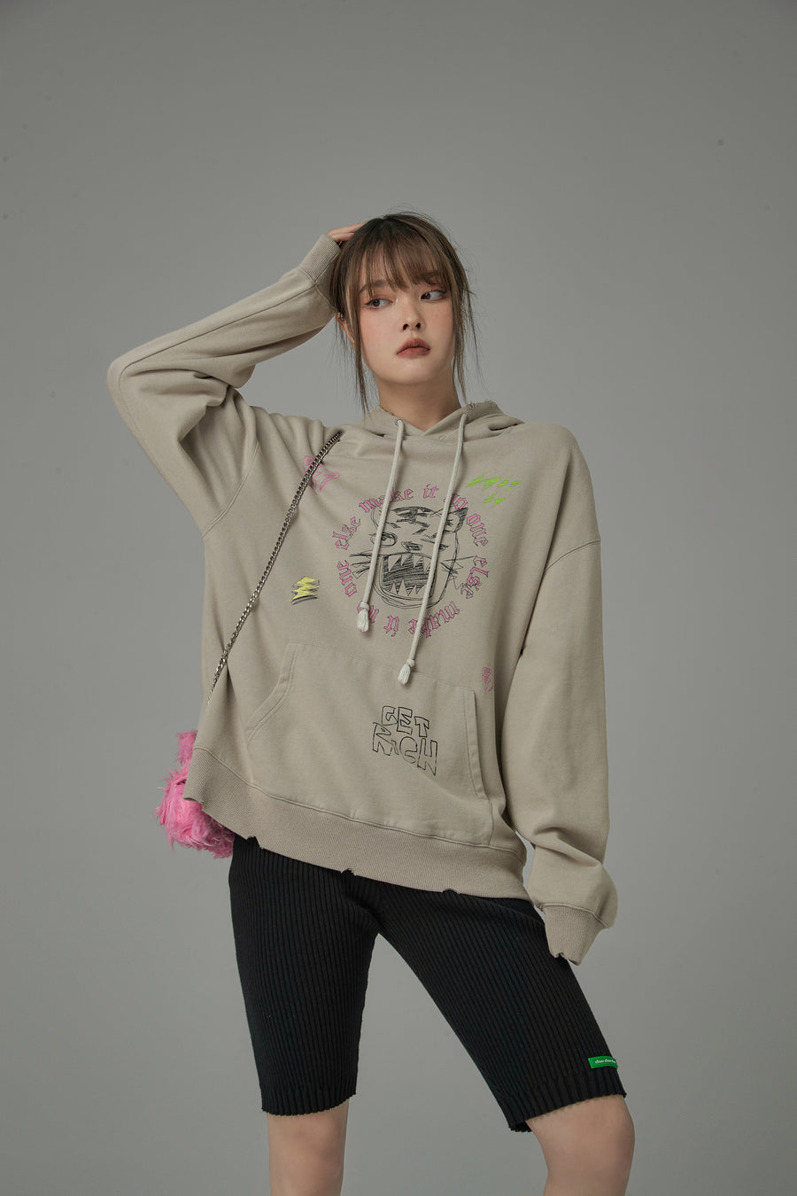 CHUU Time To Hear Me Roar Hoodie