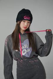 Chuu Heart Casual Hooded Dress