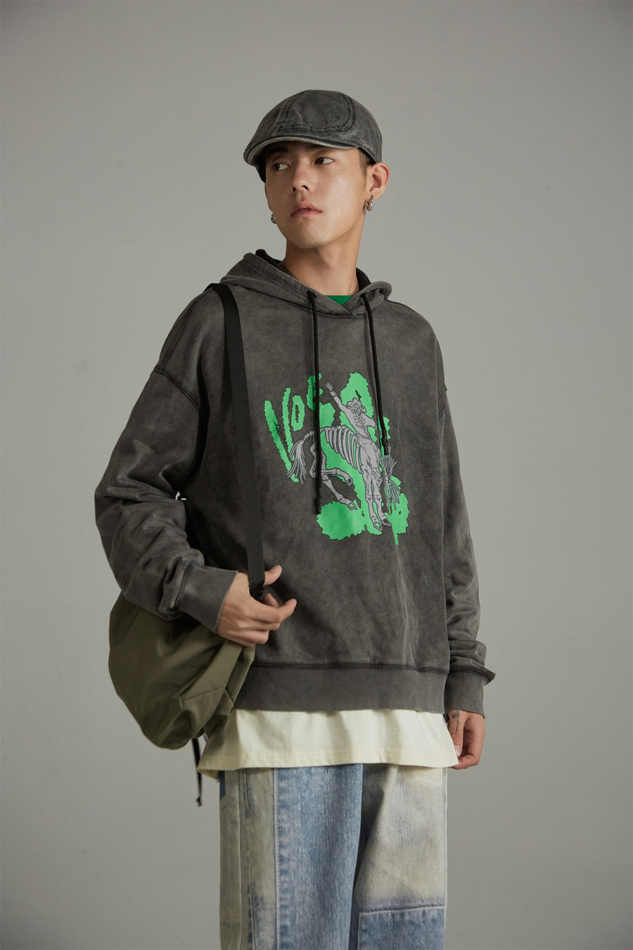 CHUU Vintage Loose Fit Hoodie