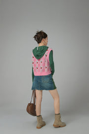 A Funny Flavor Cherry Sleeveless Vest