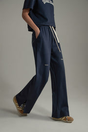 Side Slits Straight Jogger Pants