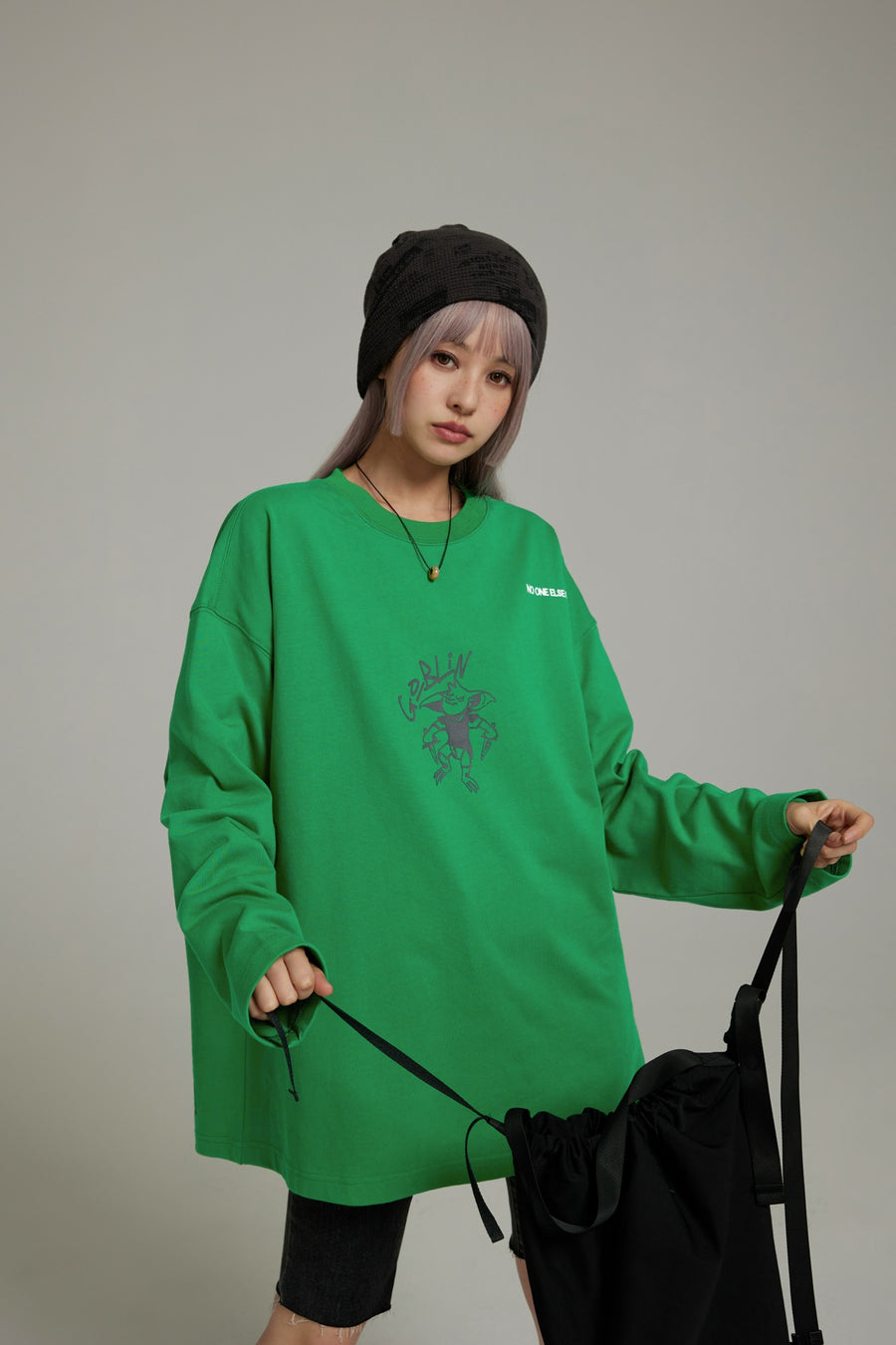 CHUU Goblin Long-Sleeved Boyfriend Top