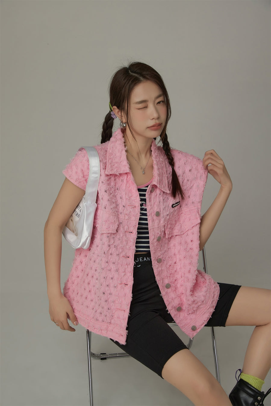 CHUU Loose Fit Vest Jacket