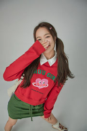 Chuu Girl Lovely Heart Sweatshirt