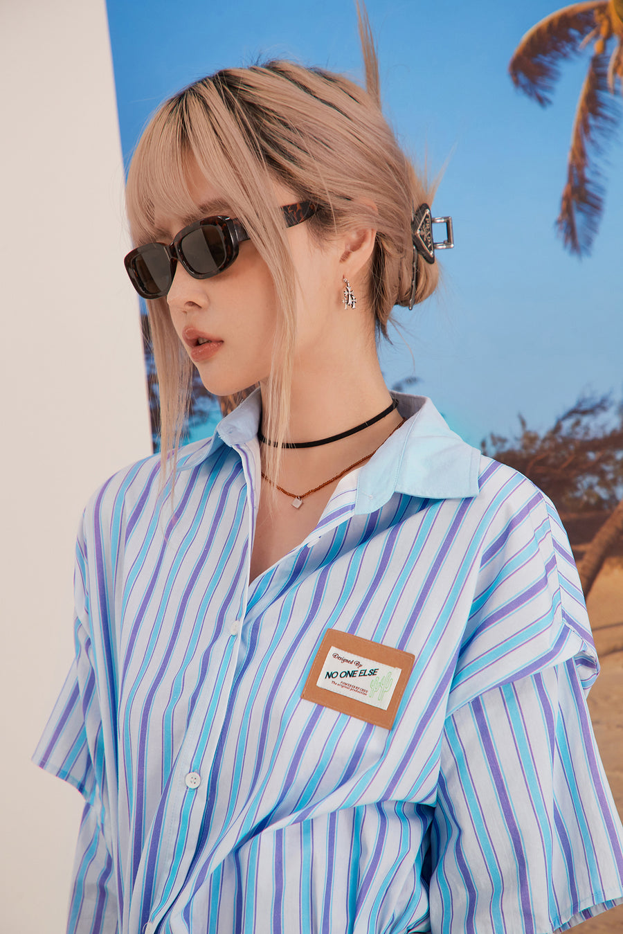 CHUU Vertical Stripes Loosefit Shirt