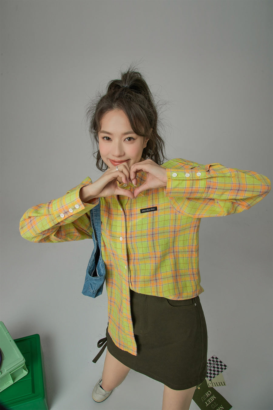 CHUU That Part Of Me Checkered Shirt