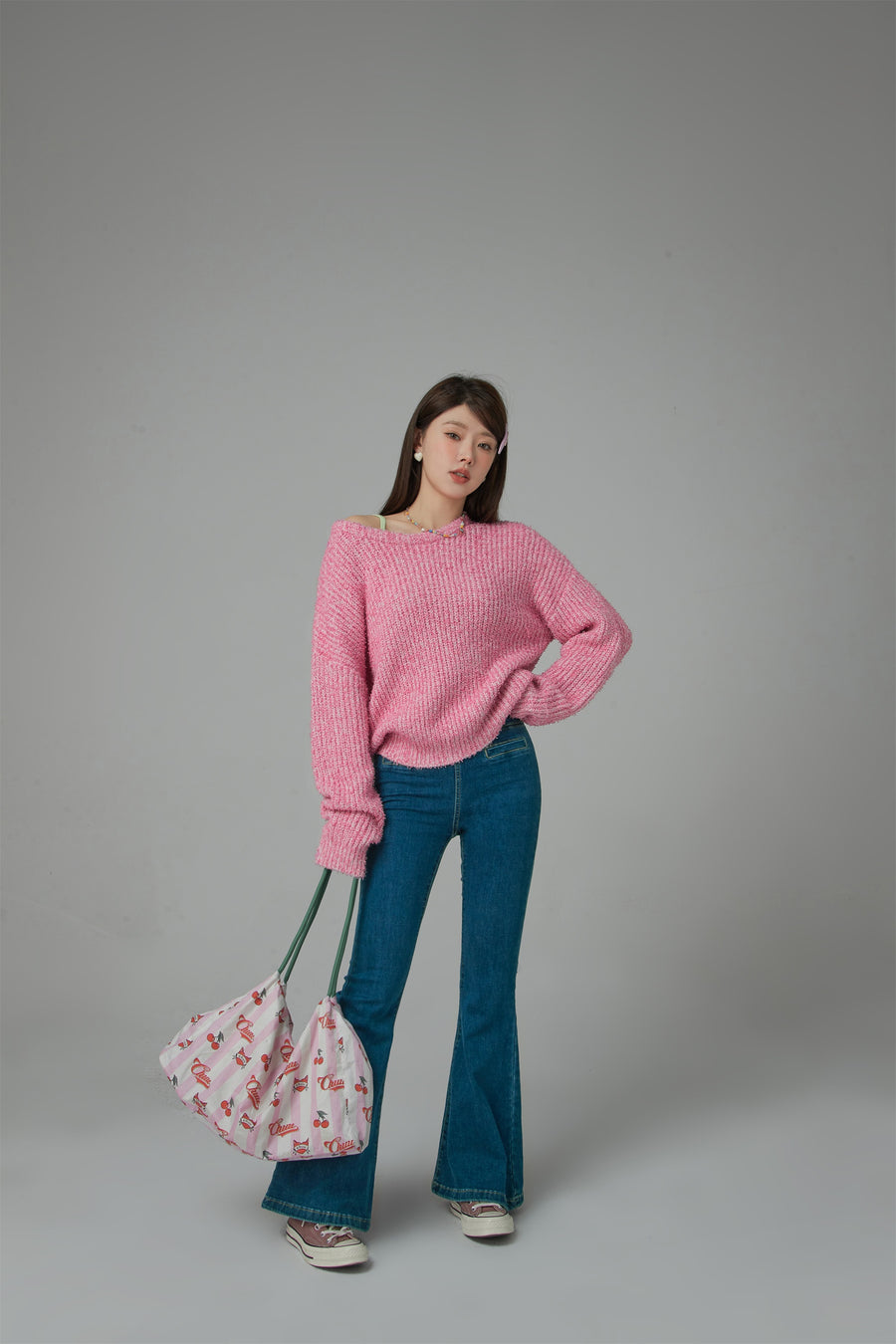 CHUU No Matter What I Do Oversized Ribbed Knit Sweater