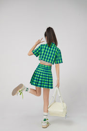 She Is A Keeper Checkered Skirt