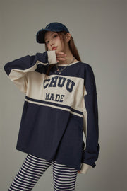 Chuu Made Color Matching Loose Fit T-Shirt