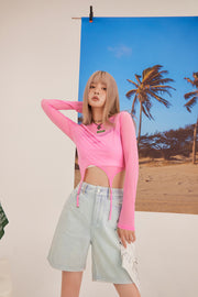 Candy Crop Wrap Garter T-Shirt