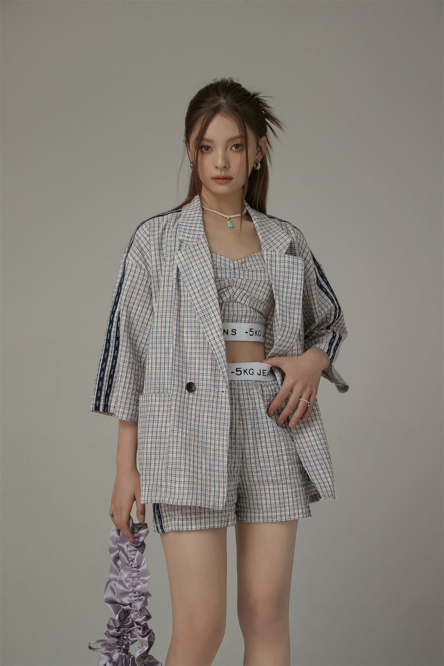 CHUU Vintage Check Color Blazer Jacket