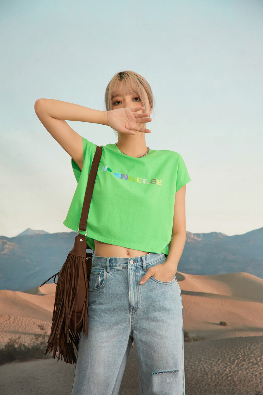 CHUU Your Charm Factor Crop Top