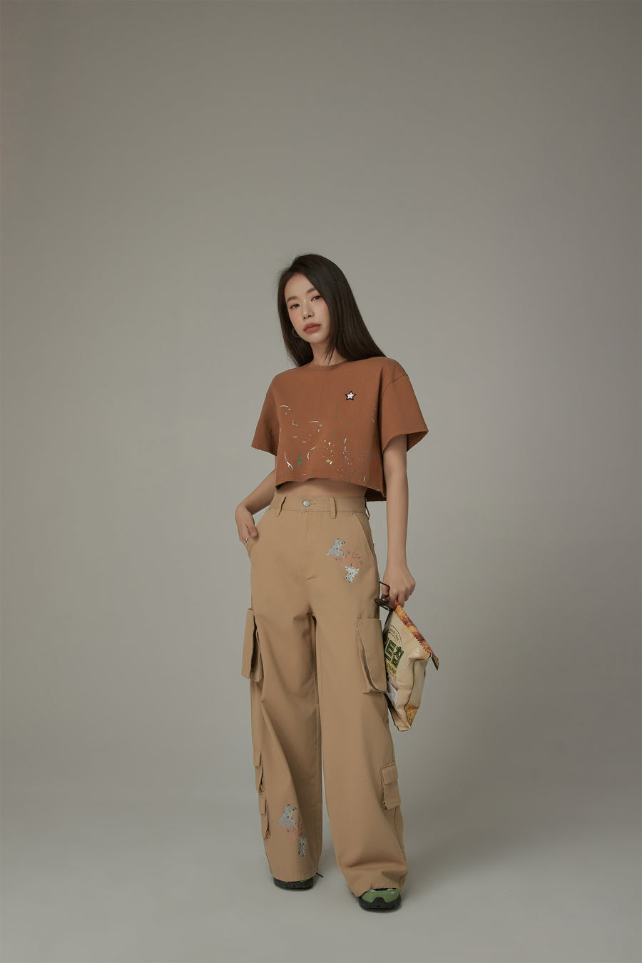 CHUU Cropped Loose Fit T-Shirt