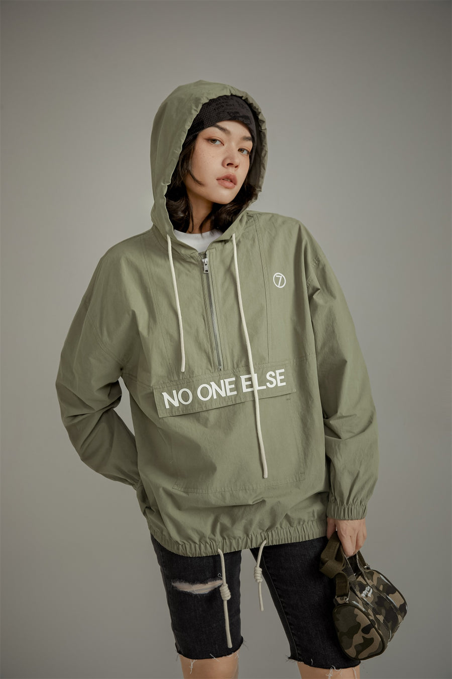 CHUU Loose Fit Hooded Anorak Jacket