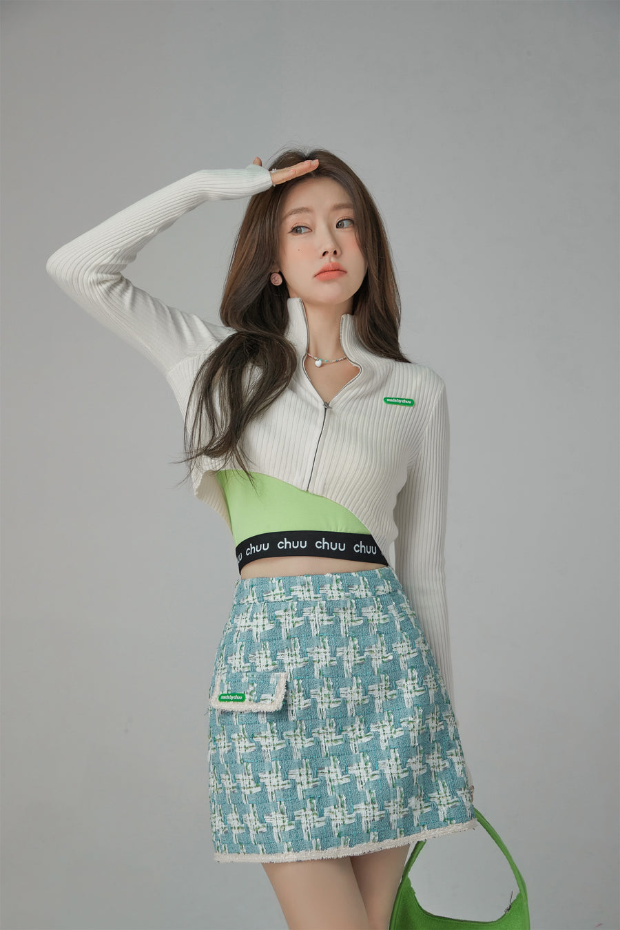 CHUU Pocket A-Line Mini Skirt