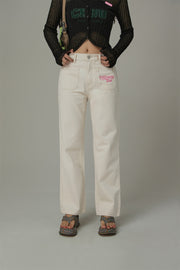 Embroidered Chuu Pocket Pants