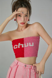 Bicolor Chuu Logo Tube Top