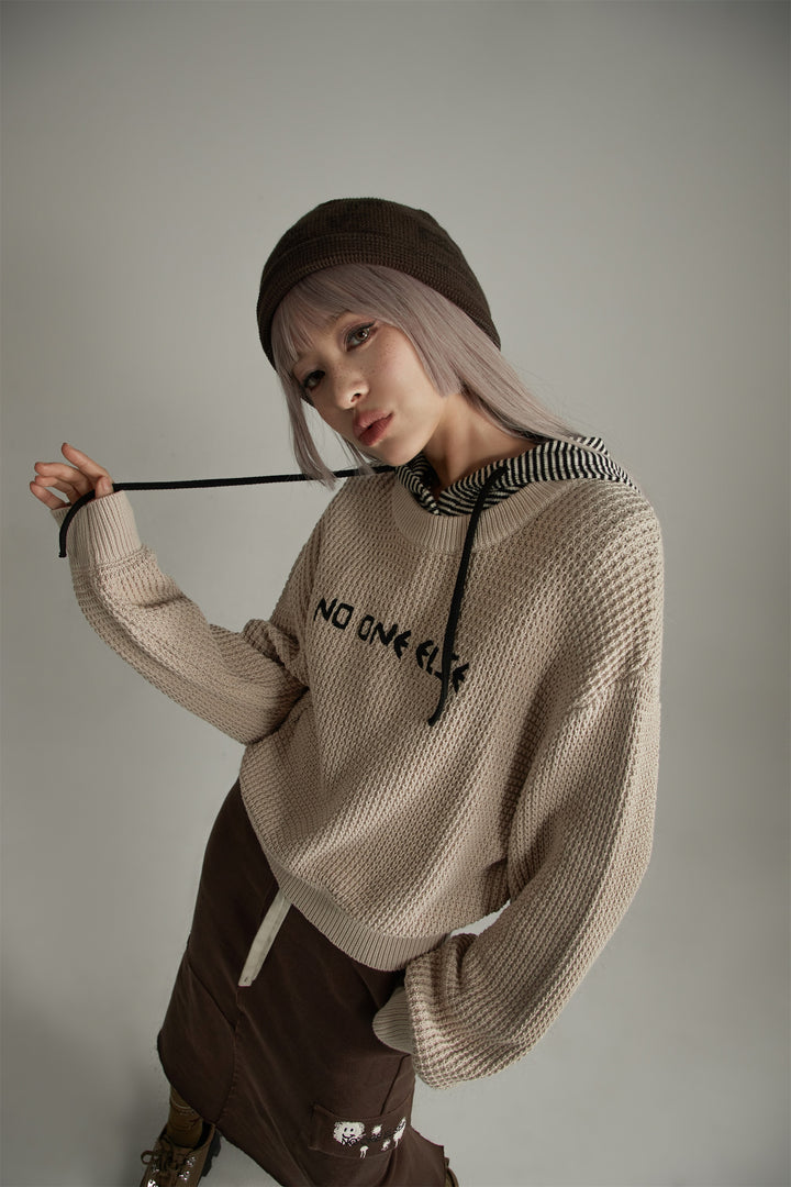 Noe Waffle Loose Fit Knit Sweater