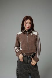 Whistle Vintage Cropped Zip-Up