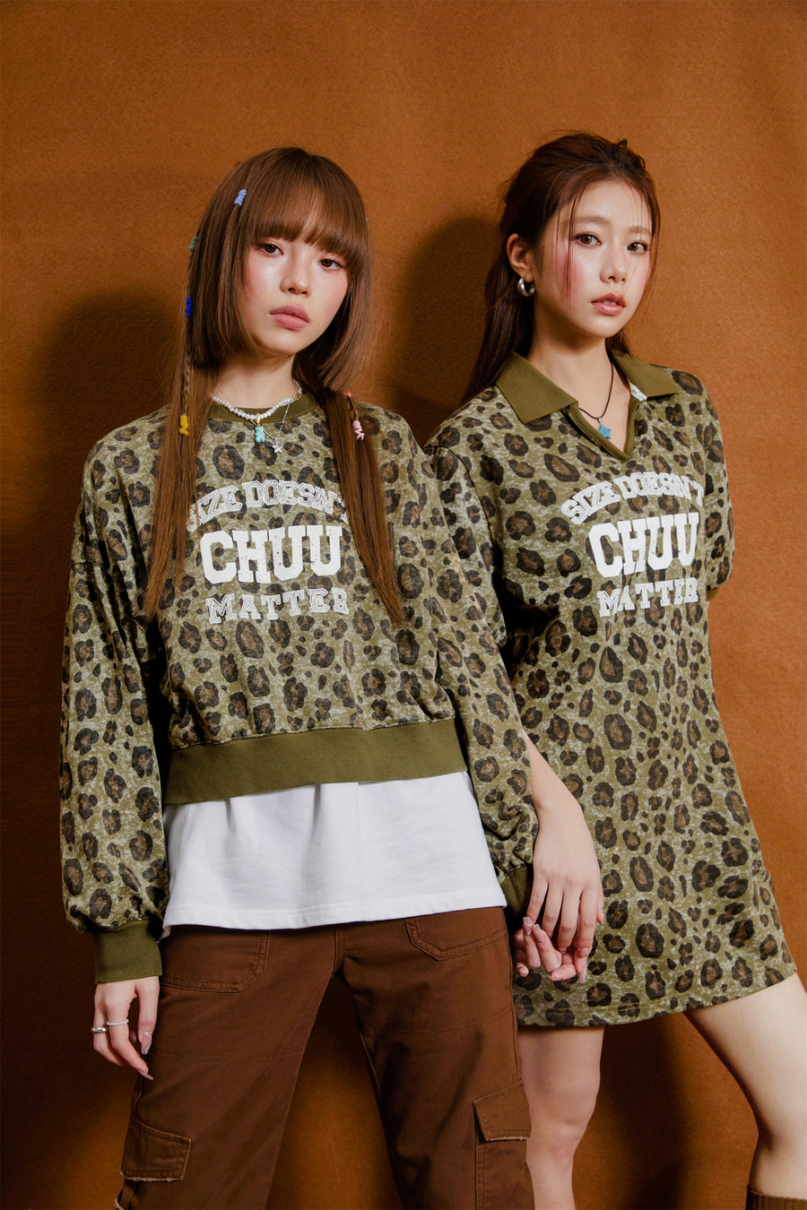 CHUU Leopard Chuu Matter Loose Fit Sweatshirt