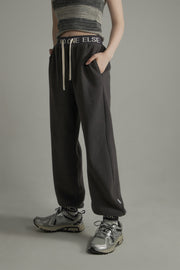 Waistband Wide Jogger Pants