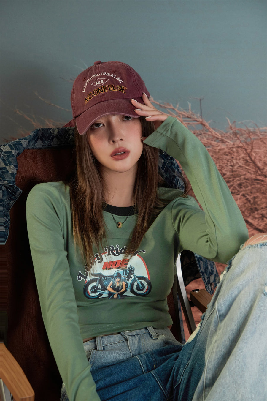 CHUU Lady Rider Crop Top