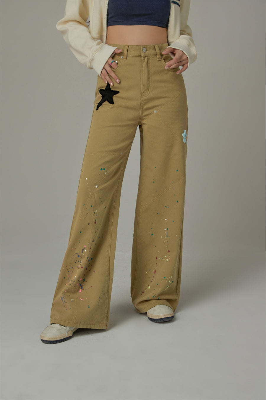 CHUU Star Wide Pants