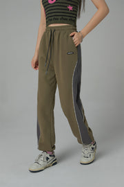 Contrast Colors Jogger Pants