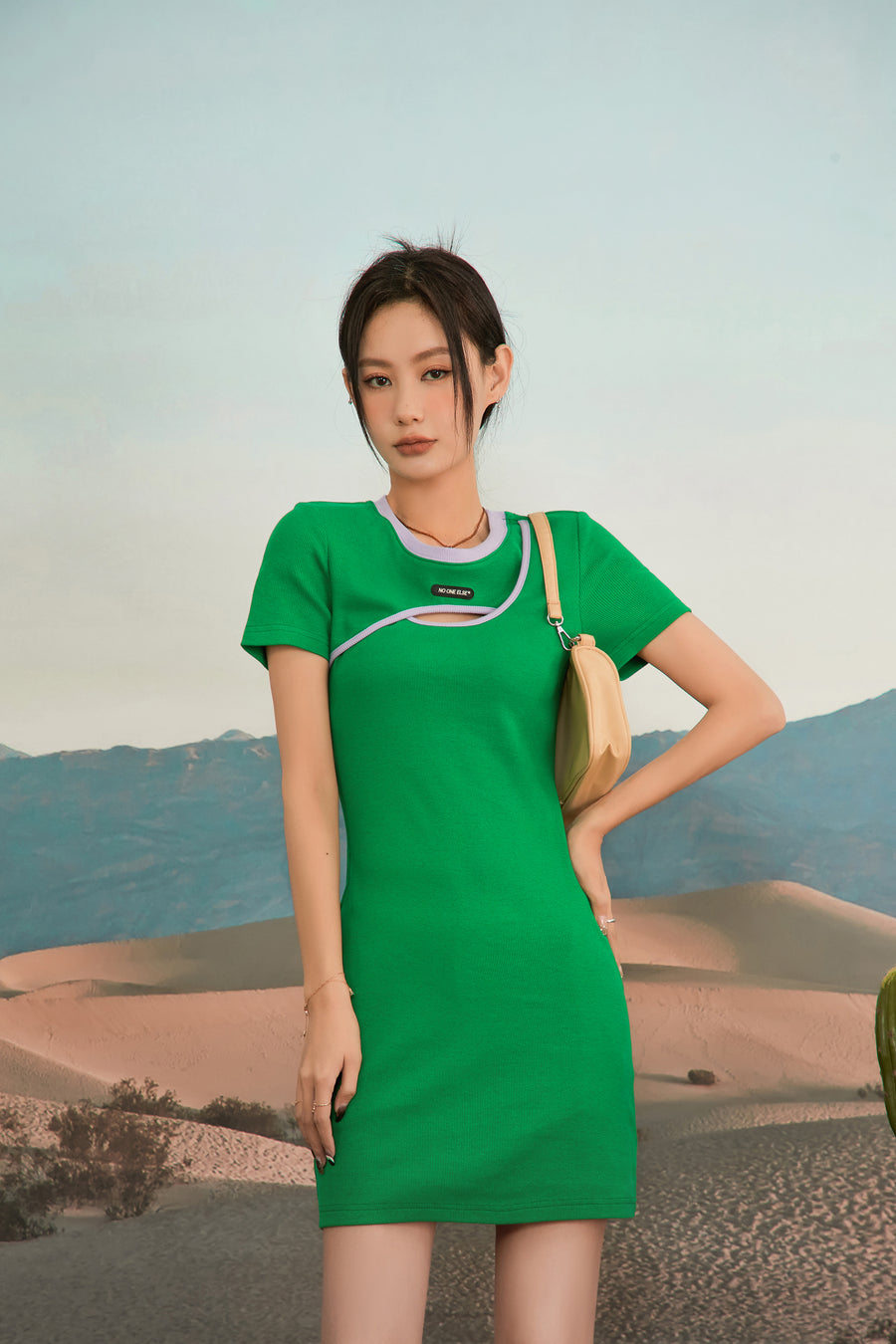 CHUU Elevated Essential Cutout Dress