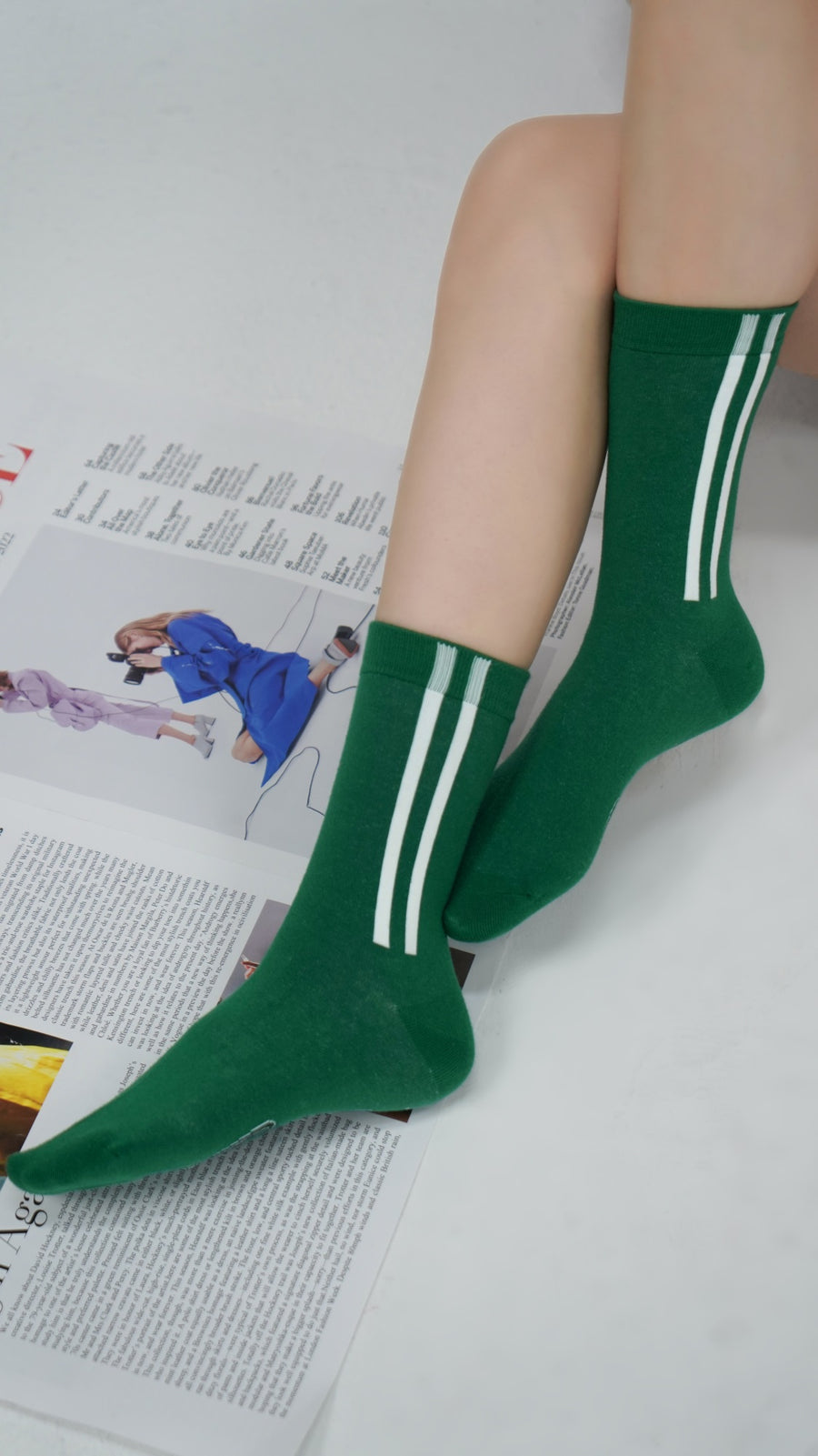 CHUU Colored Line Socks