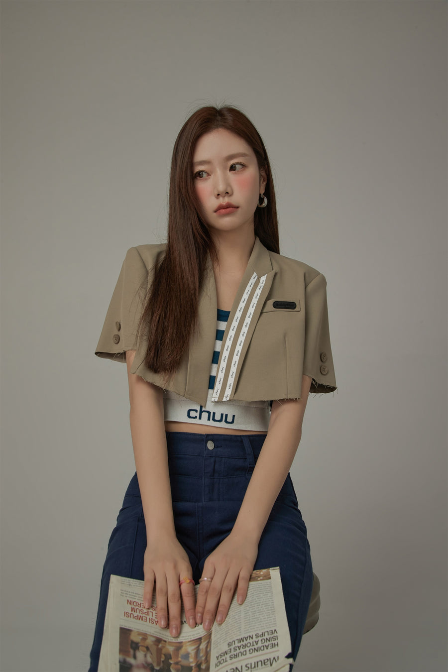 CHUU Cropped Blazer Jacket