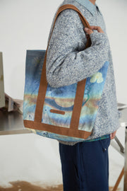 Flower Art Color Cotton Bag