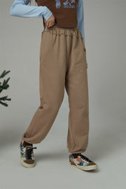 All The Promises Heart Embroidered Jogger Pants