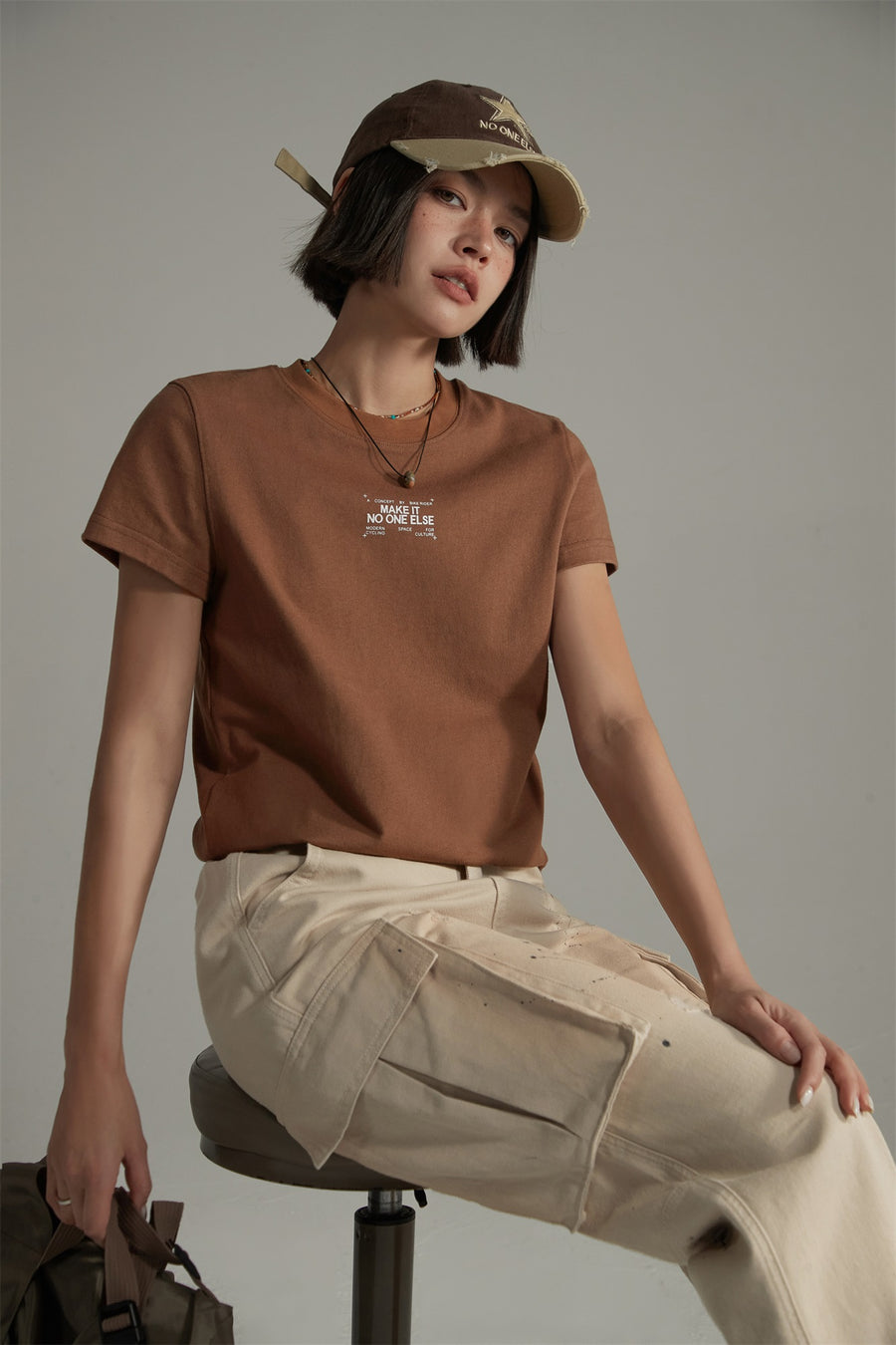 CHUU Make It Basic Crop T-Shirt