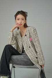 Princess Treatment Check Double Tweed Jacket