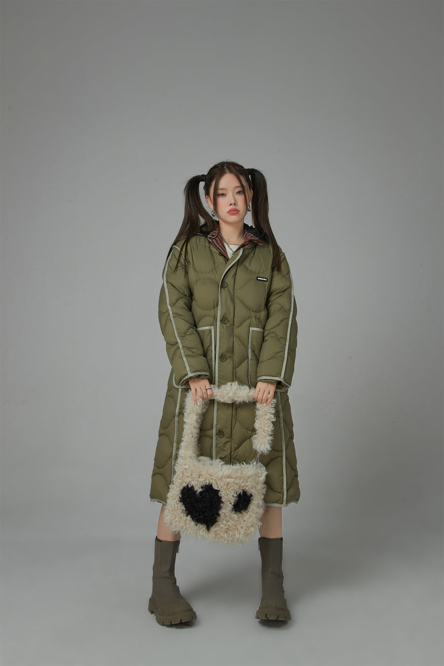 CHUU I Got Up Cozy Quilted Padding Coat