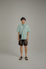 Star Circle Boxy Short-Sleeves Shirt