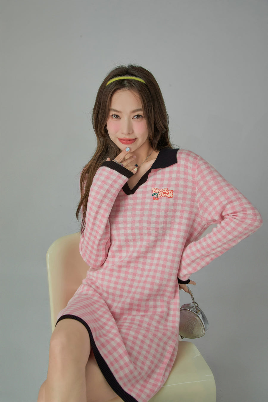 CHUU Picnic Girlie Check Dress