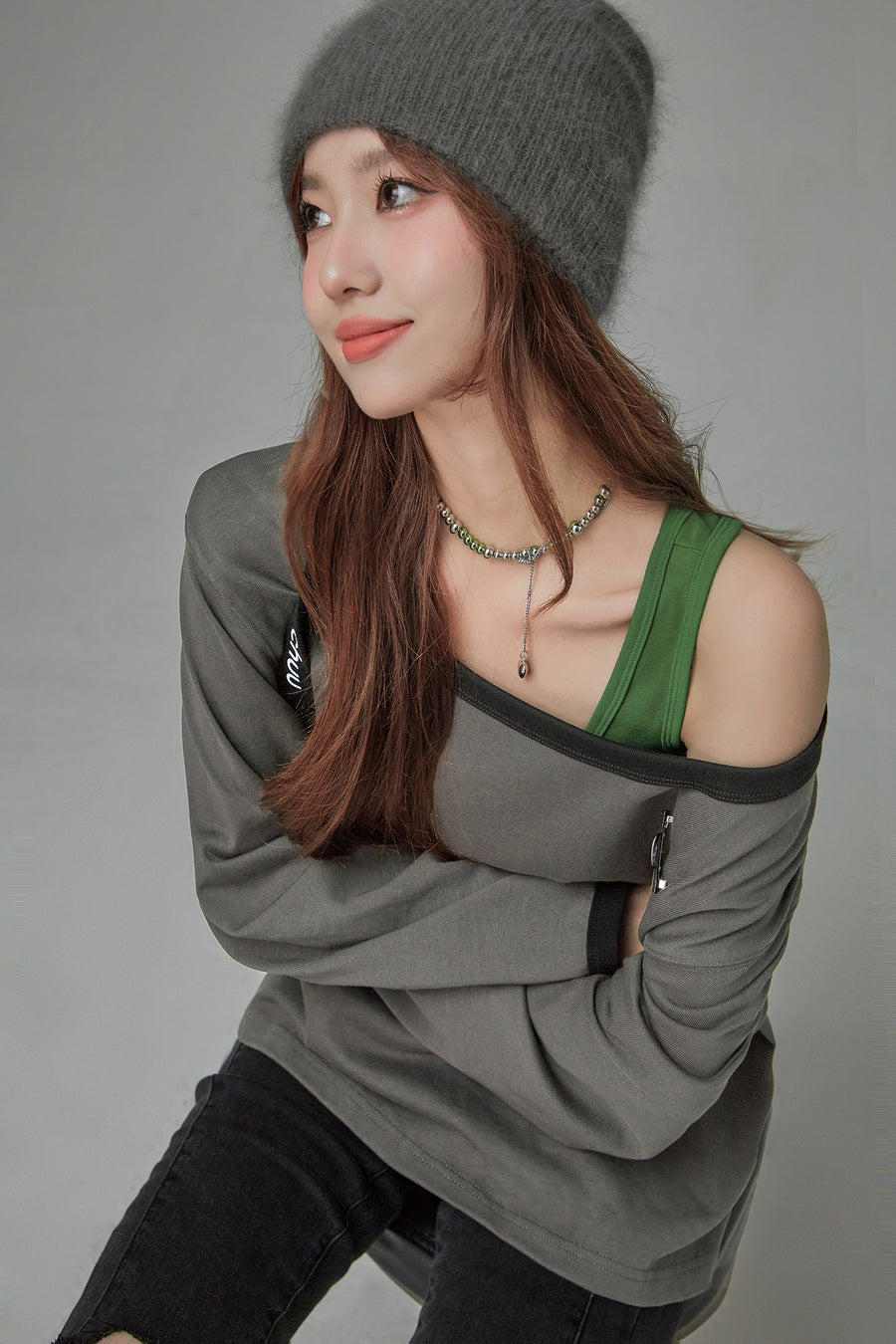 CHUU Chill Square Neck Loose Fit T-Shirt