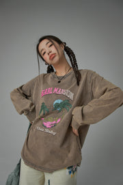 Pearl Mansion Loose Fit Long Sleeve T-Shirt