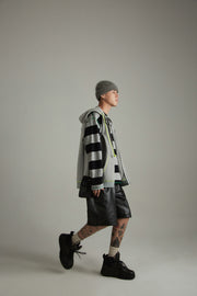 Gray Overfit Hooded Vest